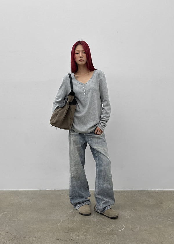 (UNISEX) Roden Vintage Slub Denim Pants