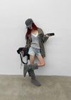 Brizzle high-neck field jacket
