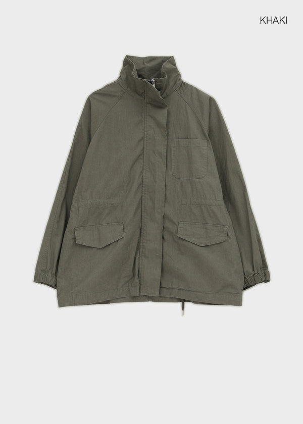 Brizzle high-neck field jacket