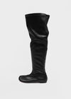 Tutor flat slouch long boots