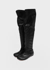 Tutor flat slouch long boots