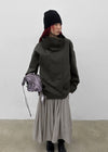 Kenji Double-Button High-Neck Jacket