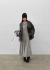 Kenji Double-Button High-Neck Jacket