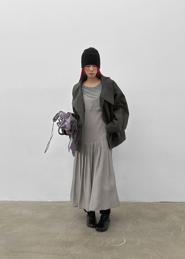 Kenji Double-Button High-Neck Jacket
