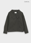 Kenji Double-Button High-Neck Jacket
