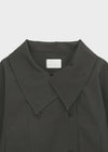Kenji Double-Button High-Neck Jacket