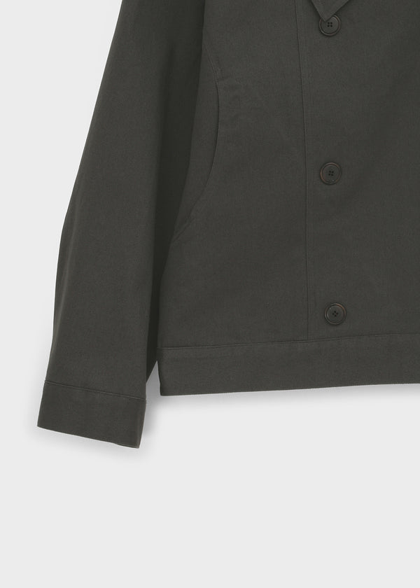 Kenji Double-Button High-Neck Jacket