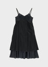 Kia Pintuck Sleeveless Long Dress