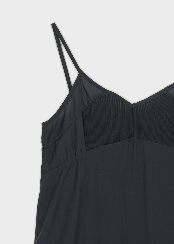 Kia Pintuck Sleeveless Long Dress