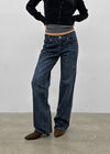 [MADE] Serene Low-Waist Straight Denim Pants