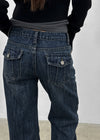 [MADE] Serene Low-Waist Straight Denim Pants