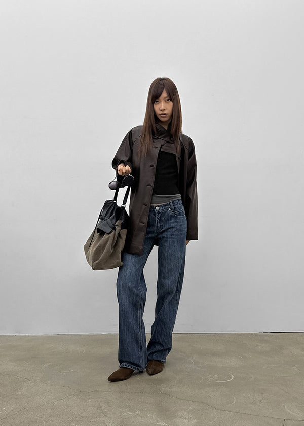 [MADE] Serene Low-Waist Straight Denim Pants