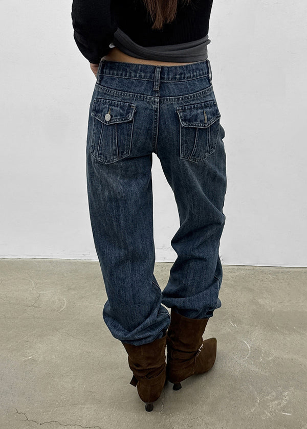 [MADE] Serene Low-Waist Straight Denim Pants
