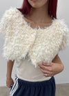 Teddy fur bolero cardigan
