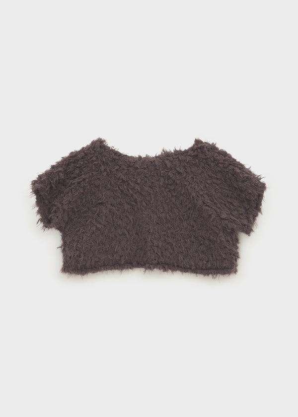 Teddy fur bolero cardigan