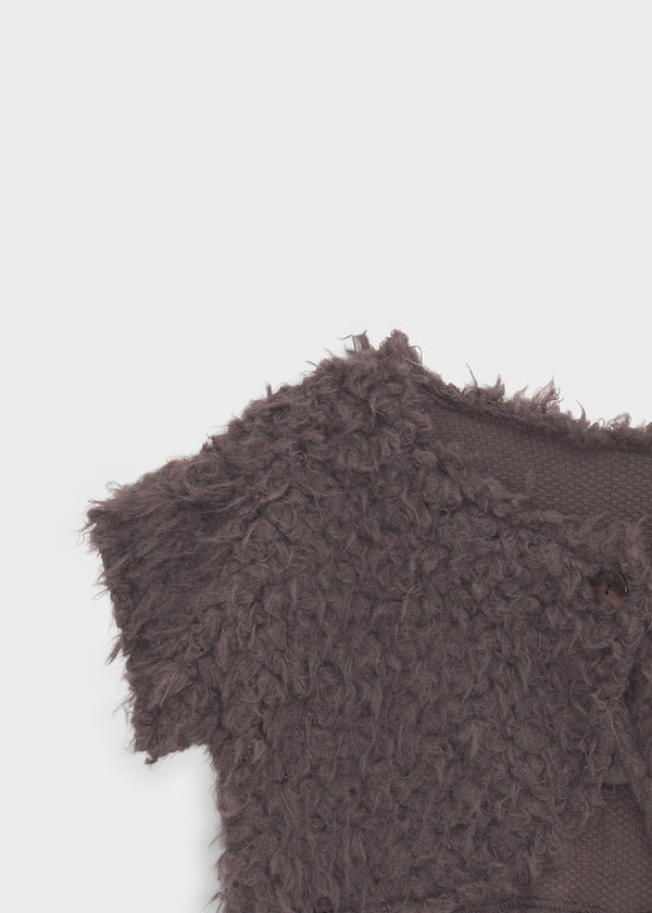 Teddy fur bolero cardigan