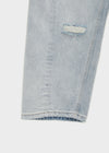 (UNISEX) Port Damage Wide Denim Pants