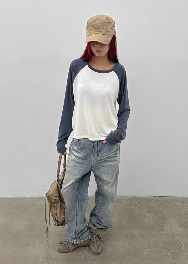 Toy Soft Raglan Long Sleeve Tee