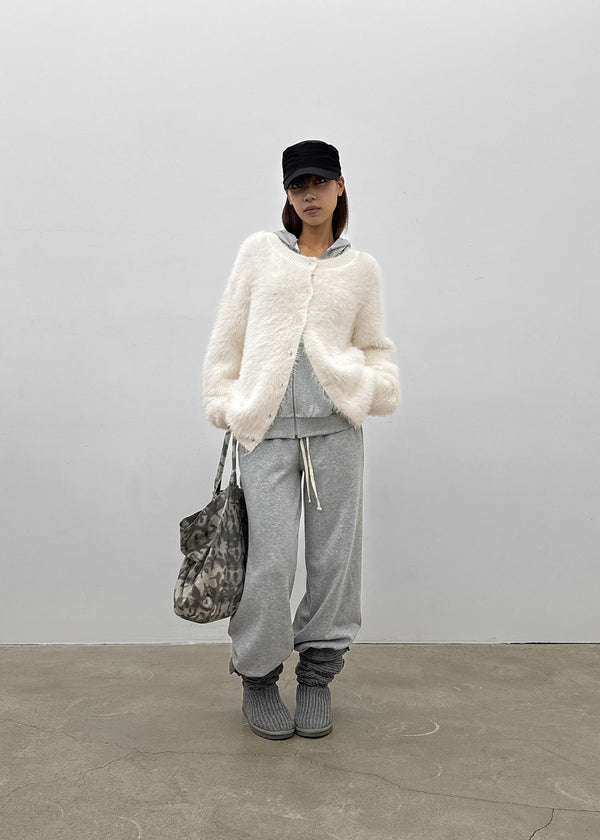 [MADE] Melio Mink Semi-Wide Elastic Waist Pants