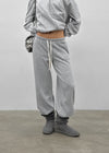 [MADE] Melio Mink Semi-Wide Elastic Waist Pants