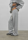 [MADE] Melio Mink Semi-Wide Elastic Waist Pants