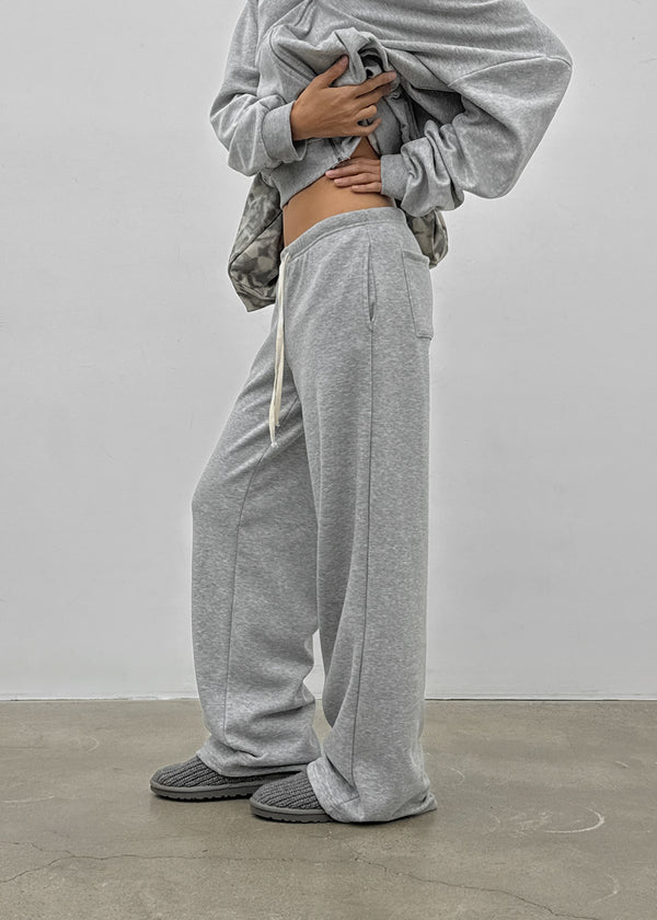 [MADE] Melio Mink Semi-Wide Elastic Waist Pants