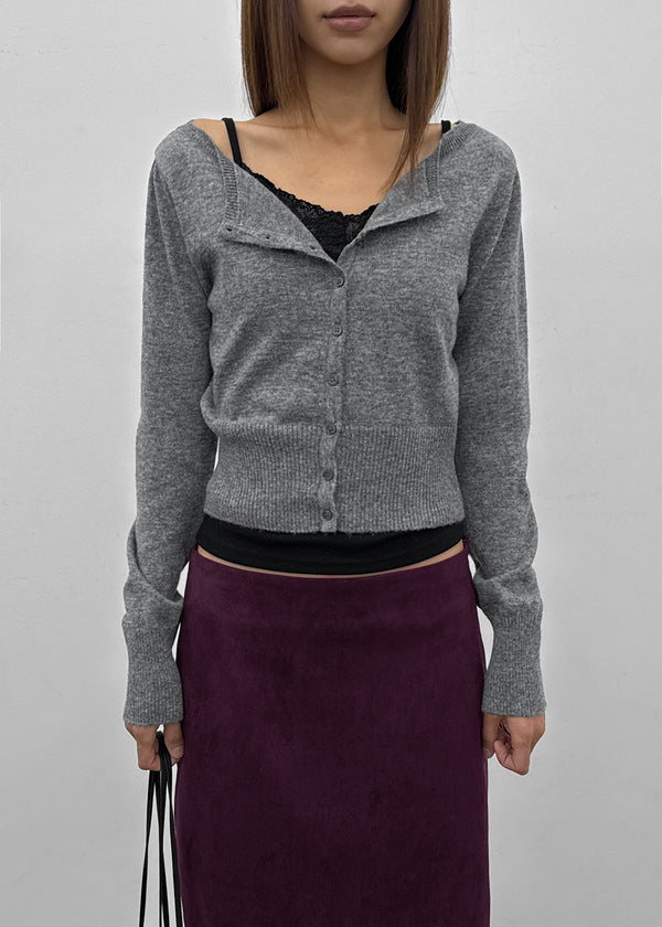 [MADE] Melbo Boat Neck Knit Cardigan