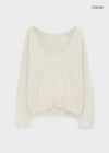 Cowlong Deep U-Neck Wool Knit