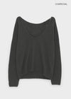 Cowlong Deep U-Neck Wool Knit