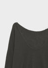 Cowlong Deep U-Neck Wool Knit
