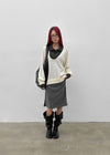 Edin Shirred Midi Skirt