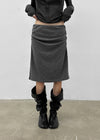 Edin Shirred Midi Skirt