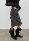 Edin Shirred Midi Skirt