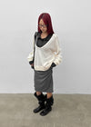 Edin Shirred Midi Skirt