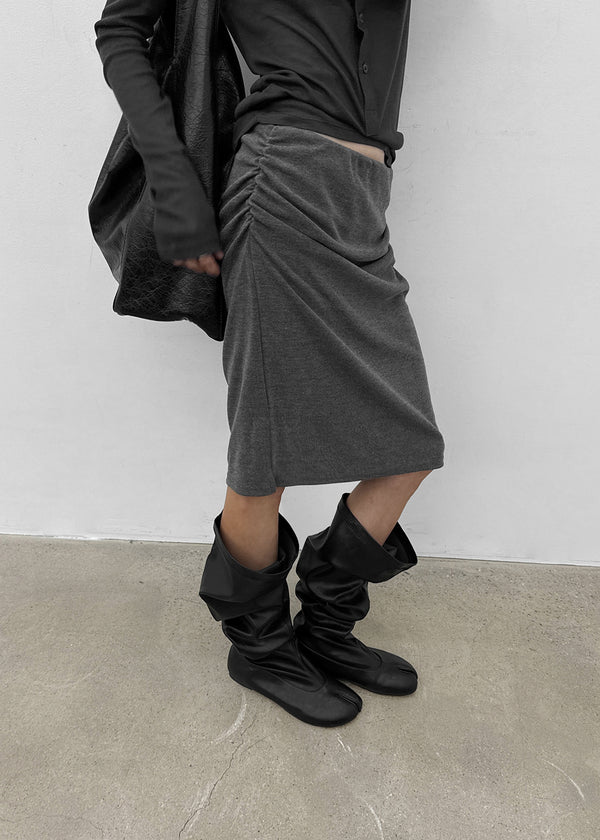 Edin Shirred Midi Skirt