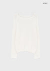 Adver Loose Fit Boat Neck Knit