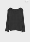 Adver Loose Fit Boat Neck Knit