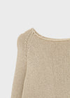 Adver Loose Fit Boat Neck Knit