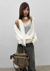 Spect Wool Knit Lace Scarf