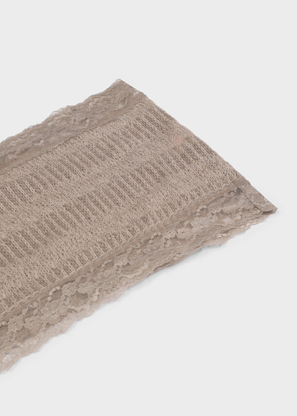 Spect Wool Knit Lace Scarf