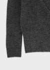 [MADE] Evia Deep V-Neck Drape Wool Knit