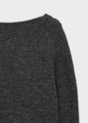 [MADE] Evia Deep V-Neck Drape Wool Knit