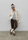 Rondy Shirred Bomber Jacket