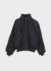Rondy Shirred Bomber Jacket