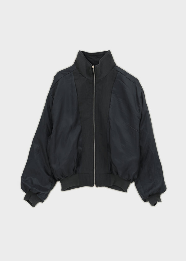 Rondy Shirred Bomber Jacket