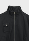 Rondy Shirred Bomber Jacket