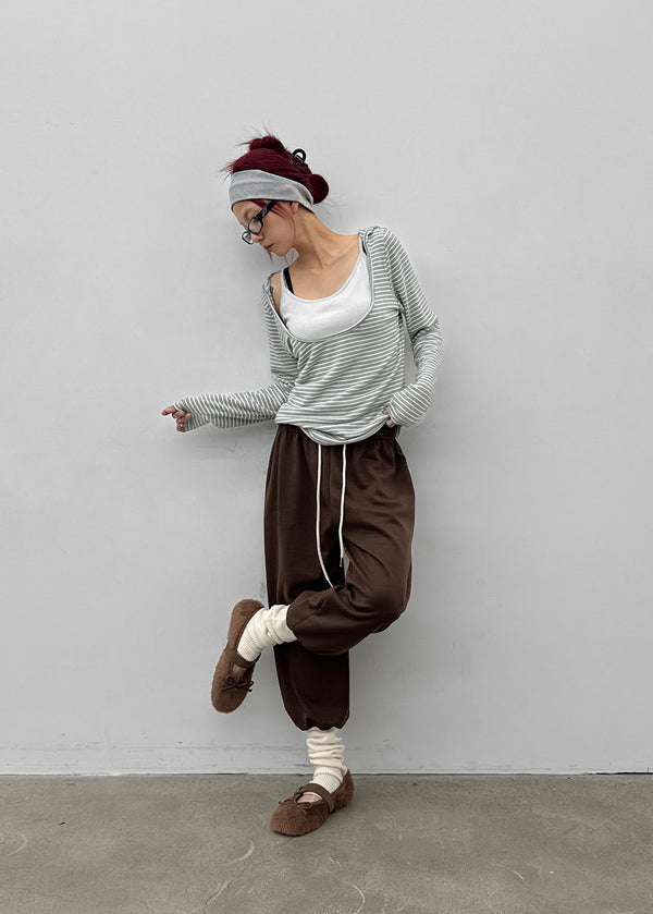 Zenith Deep Hooded Long Sleeve Tee