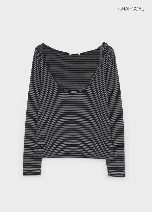 Zenith Deep Hooded Long Sleeve Tee