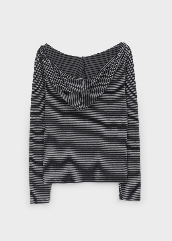 Zenith Deep Hooded Long Sleeve Tee