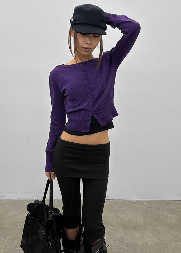 [MADE] Melbo Boat Neck Knit Cardigan